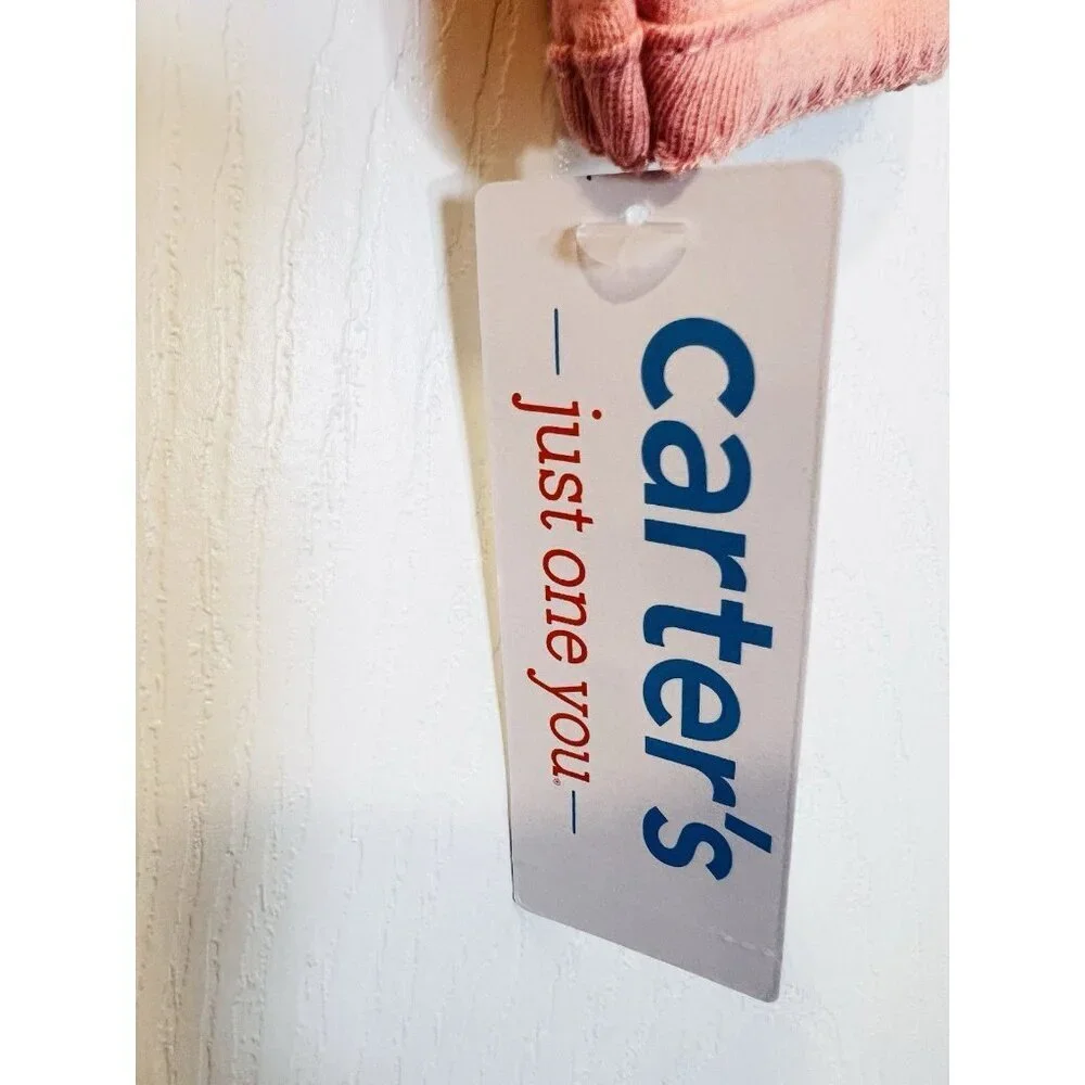 Carter's Just One You Sleeper Girls 9M Orange Little Sister 2-Way Zip Footed NWT